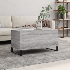 vidaXL szürke sonoma színű szerelt fa dohányzóasztal 90x44,5x45 cm bútor