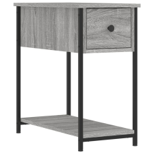 vidaXL szürke sonoma színű szerelt fa éjjeliszekrény 30x60x60 cm (826059) bútor