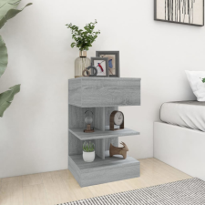 vidaXL szürke sonoma színű szerelt fa éjjeliszekrény 40 x 35 x 65 cm bútor