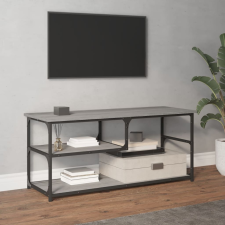 vidaXL szürke sonoma színű szerelt fa és acél TV-szekrény 103x38x46,5 bútor
