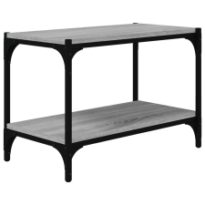 vidaXL szürke sonoma színű szerelt fa és acél TV-szekrény 60x33x41 cm (819320) bútor