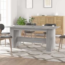 vidaXL szürke sonoma színű szerelt fa étkezőasztal 180 x 90 x 76 cm bútor