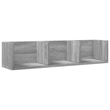 vidaXL szürke sonoma színű szerelt fa faliszekrény 75x18x16,5 cm (840439) bútor