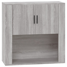 vidaXL szürke sonoma színű szerelt fa faliszekrény 80x33x80 cm (816590) bútor