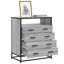 vidaXL szürke sonoma színű szerelt fa fiókos szekrény 70x41x70 cm bútor