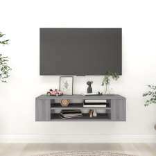 vidaXL szürke sonoma színű szerelt fa függő TV-szekrény 100x30x26,5 cm bútor