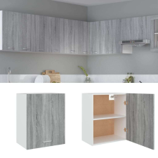 vidaXL szürke sonoma színű szerelt fa függőszekrény 50 x 31 x 60 cm bútor