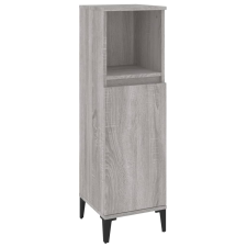 vidaXL szürke sonoma színű szerelt fa fürdőszobaszekrény 30x30x100 cm (819818) fürdőszoba bútor