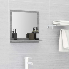 vidaXL szürke sonoma színű szerelt fa fürdőszobatükör 40x10,5x37 cm bútor