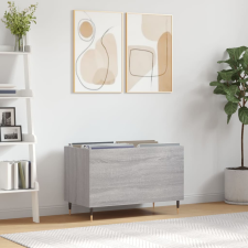 vidaXL szürke sonoma színű szerelt fa hanglemezszekrény 74,5x38x48 cm bútor