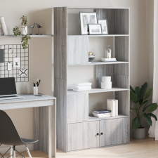 vidaXL szürke sonoma színű szerelt fa könyvespolc 100 x 36 x 189 cm bútor