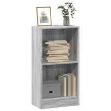 vidaXL szürke sonoma színű szerelt fa könyvespolc 40 x 24 x 76 cm bútor