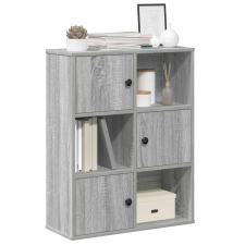 vidaXL szürke sonoma színű szerelt fa könyvespolc 60x24x76,5 cm bútor