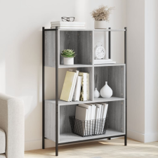 vidaXL szürke sonoma színű szerelt fa könyvespolc 72x28x109 cm bútor