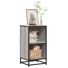 vidaXL szürke sonoma színű szerelt fa könyvszekrény 40x35x76 cm bútor