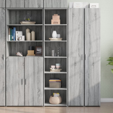 vidaXL szürke sonoma színű szerelt fa magasszekrény 45 x 41 x 185 bútor
