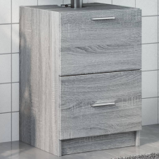 vidaXL szürke sonoma színű szerelt fa mosdószekrény 40 x 37 x 59 cm fürdőszoba bútor