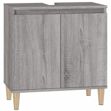 vidaXL szürke sonoma színű szerelt fa mosdószekrény 58x33x60 cm (821258) fürdőszoba bútor