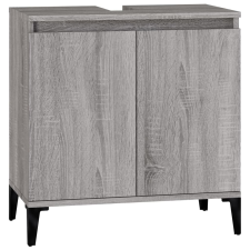 vidaXL szürke sonoma színű szerelt fa mosdószekrény 58x33x60 cm (821266) fürdőszoba bútor