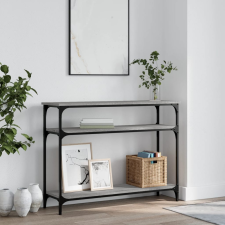 vidaXL szürke sonoma színű szerelt fa tálalóasztal 100x29x75 cm bútor
