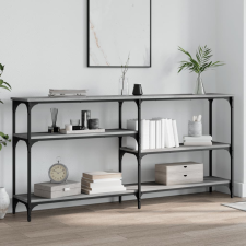 vidaXL szürke sonoma színű szerelt fa tálalóasztal 160x29x75 cm bútor