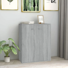 vidaXL Szürke sonoma színű szerelt fa tálalószekrény 60 x 30 x 75 cm bútor