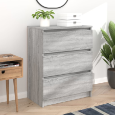 vidaXL szürke sonoma színű szerelt fa tálalószekrény 60 x 35 x 76 cm bútor