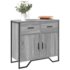 vidaXL szürke sonoma színű szerelt fa tálalószekrény 79,5x35,5x74,5 cm bútor