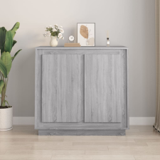 vidaXL szürke sonoma színű szerelt fa tálalószekrény 80 x 34 x 75 cm bútor