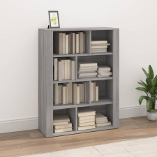 vidaXL szürke sonoma színű szerelt fa tálalószekrény 80x30x106 cm bútor