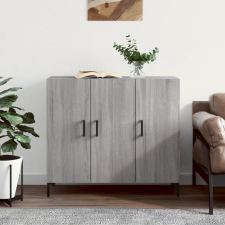 vidaXL szürke sonoma színű szerelt fa tálalószekrény 90 x 34 x 80 cm bútor