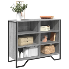 vidaXL szürke sonoma színű szerelt fa tálalószekrény 91x35,5x74,5 cm bútor