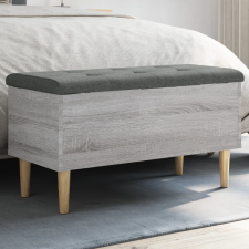 vidaXL szürke sonoma színű szerelt fa tárolópad 82x42x46 cm bútor