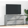 vidaXL szürke sonoma színű szerelt fa TV-szekrény 100x35x54 cm (861801)
