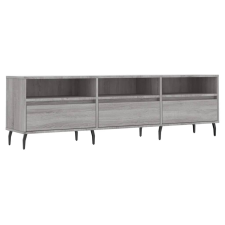 vidaXL szürke sonoma színű szerelt fa TV-szekrény 150x30x44,5 cm (831298) bútor