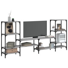 vidaXL szürke sonoma színű szerelt fa TV-szekrény 206,5x28,5x95 cm bútor