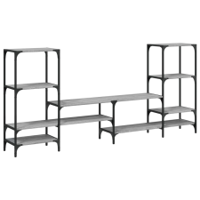 vidaXL szürke sonoma színű szerelt fa TV-szekrény 206,5x28,5x95 cm (842484) bútor