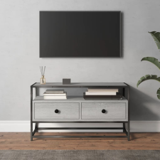 vidaXL szürke sonoma színű szerelt fa TV-szekrény 80x35x45 cm bútor