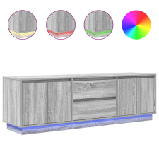 vidaXL szürke sonoma színű TV-szekrény LED-lámpákkal 160,5x41x50 cm (3328431) bútor