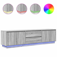 vidaXL szürke sonoma színű TV-szekrény LED-lámpákkal 193,5x41x50 cm (3328440) bútor