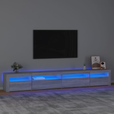 vidaXL szürke sonoma színű TV-szekrény LED-lámpákkal 270x35x40 cm bútor