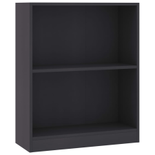 vidaXL szürke szerelt fa könyvespolc 60 x 24 x 74,5 cm (800857) bútor