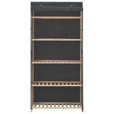 vidaXL szürke szövet ruhásszekrény 79 x 40 x 170 cm (248191) bútor