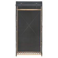 vidaXL szürke szövet ruhásszekrény 79 x 40 x 170 cm (248193) bútor