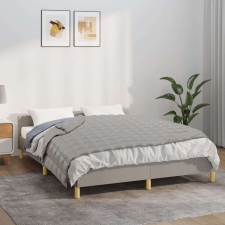 vidaXL szürke szövet súlyozott takaró 120 x 180 cm 9 kg lakástextília