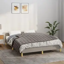vidaXL szürke szövet súlyozott takaró 138 x 200 cm 6 kg lakástextília