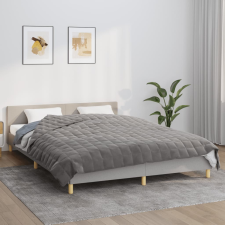 vidaXL szürke szövet súlyozott takaró 200 x 220 cm 13 kg lakástextília