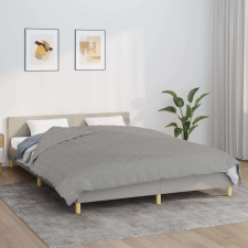 vidaXL szürke szövet súlyozott takaró 220 x 230 cm 15 kg lakástextília