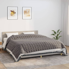 vidaXL szürke szövet súlyozott takaró 220 x 260 cm 15 kg lakástextília