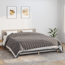 vidaXL szürke szövet súlyozott takaró 235 x 290 cm 15 kg lakástextília